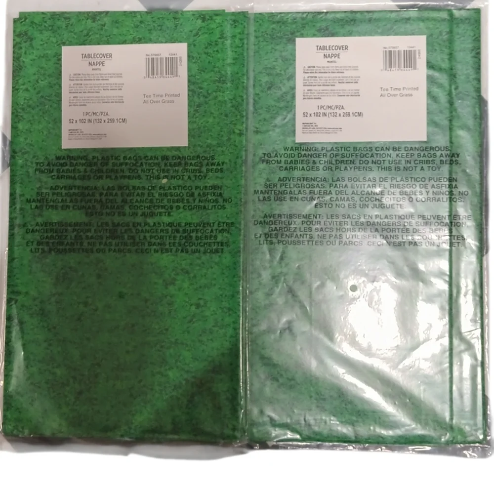 All Over Green Grass Printed Table Covers